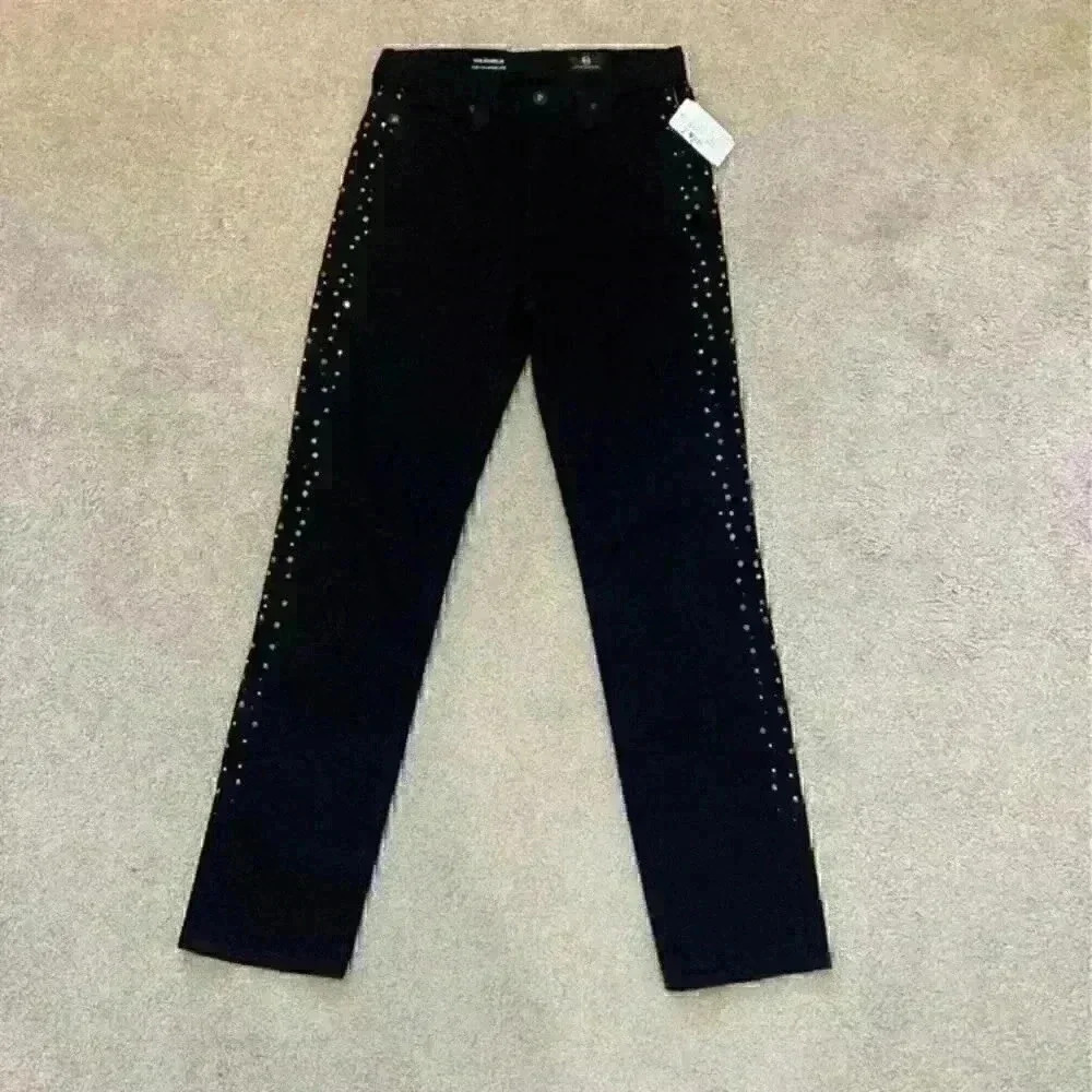 New with tags AG Adriano goldschmied the Isabelle high rise black jeans